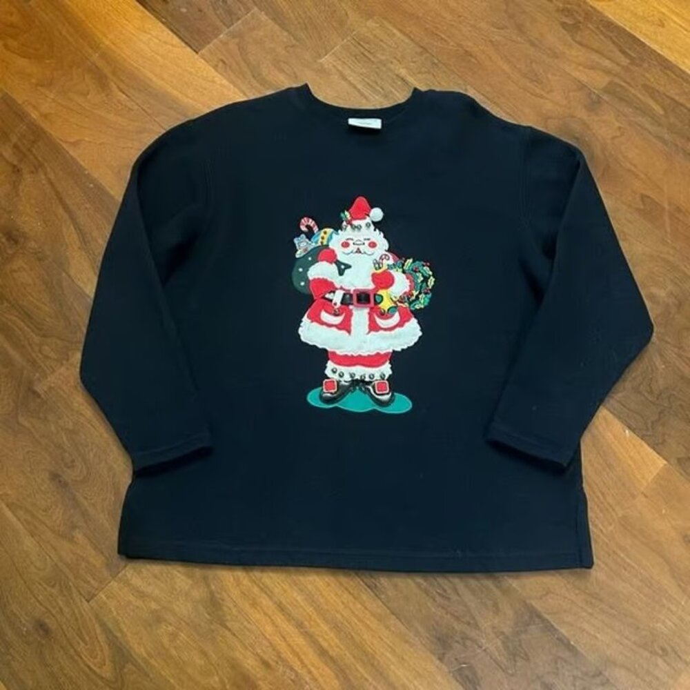 Westbound Christmas Holiday Santa women's sweatshirt size medium